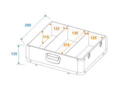ROADINGER CD Case ALU polished for 100 CDs