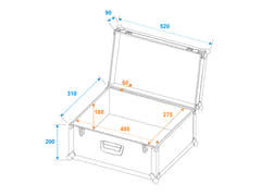 ROADINGER Universal Case Tour Pro 52x29x32 black
