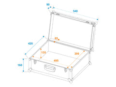 ROADINGER Universal Case Tour Pro 54x42x25cm black