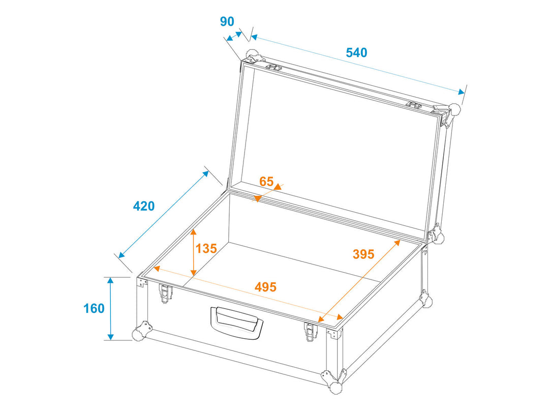 ROADINGER Universal Case Tour Pro 54x42x25cm black
