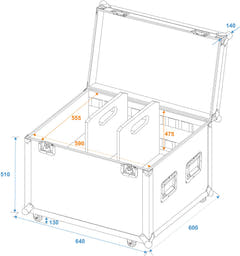 ROADINGER Universal Tour Case 60cm with wheels