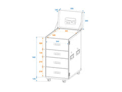 ROADINGER WDS-1 Universal Drawer Case with wheels
