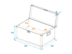 ROADINGER Universal Transport Case 60x30x30cm