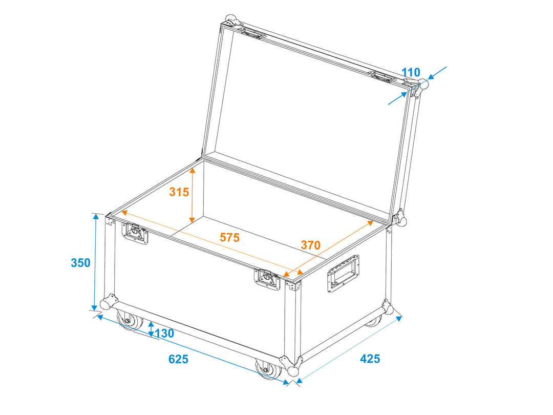 ROADINGER Universal Transport Case 60x40cm with wheels