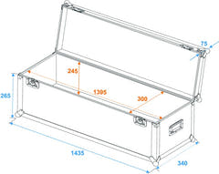 Roadinger Flightcase Pro (140 x 30 x 30cm)