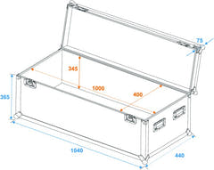 Eurolite Flightcase Pro (100 x 40 x 40cm)