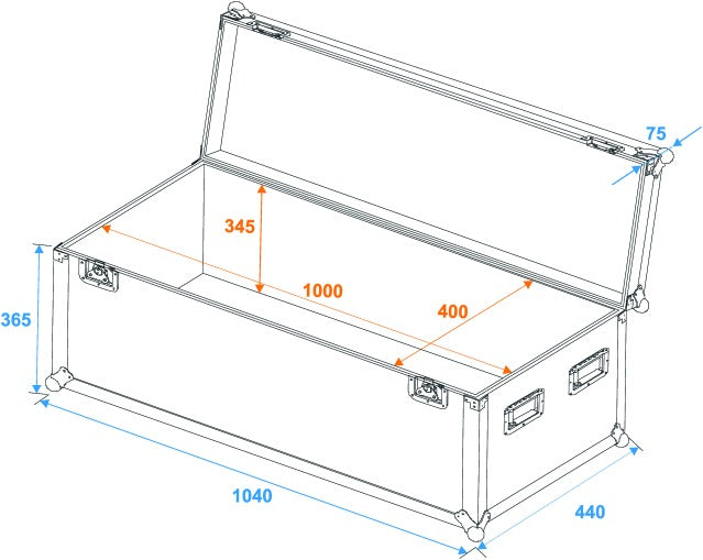Eurolite Flightcase Pro (100 x 40 x 40cm)