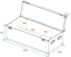 Eurolite Flightcase Pro (120 x 40 x 40cm)