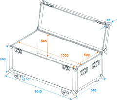 Eurolite Flightcase Pro m. Hjul (100 x 50 x 50cm)