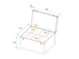 Roadinger Flightcase m. Skumopdeling (53,8 x 29 x 28cm)