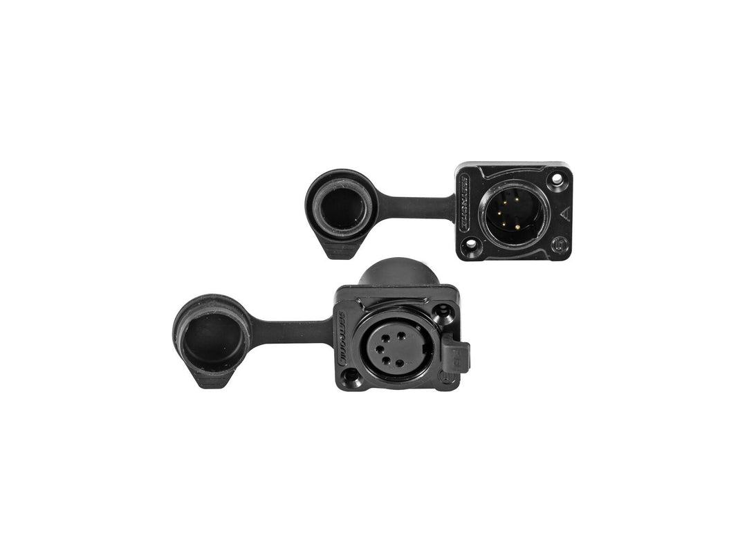 EUROLITE IP XLR set plug/socket 5-pin for LED IP PIX Strobe RGB CW+WW