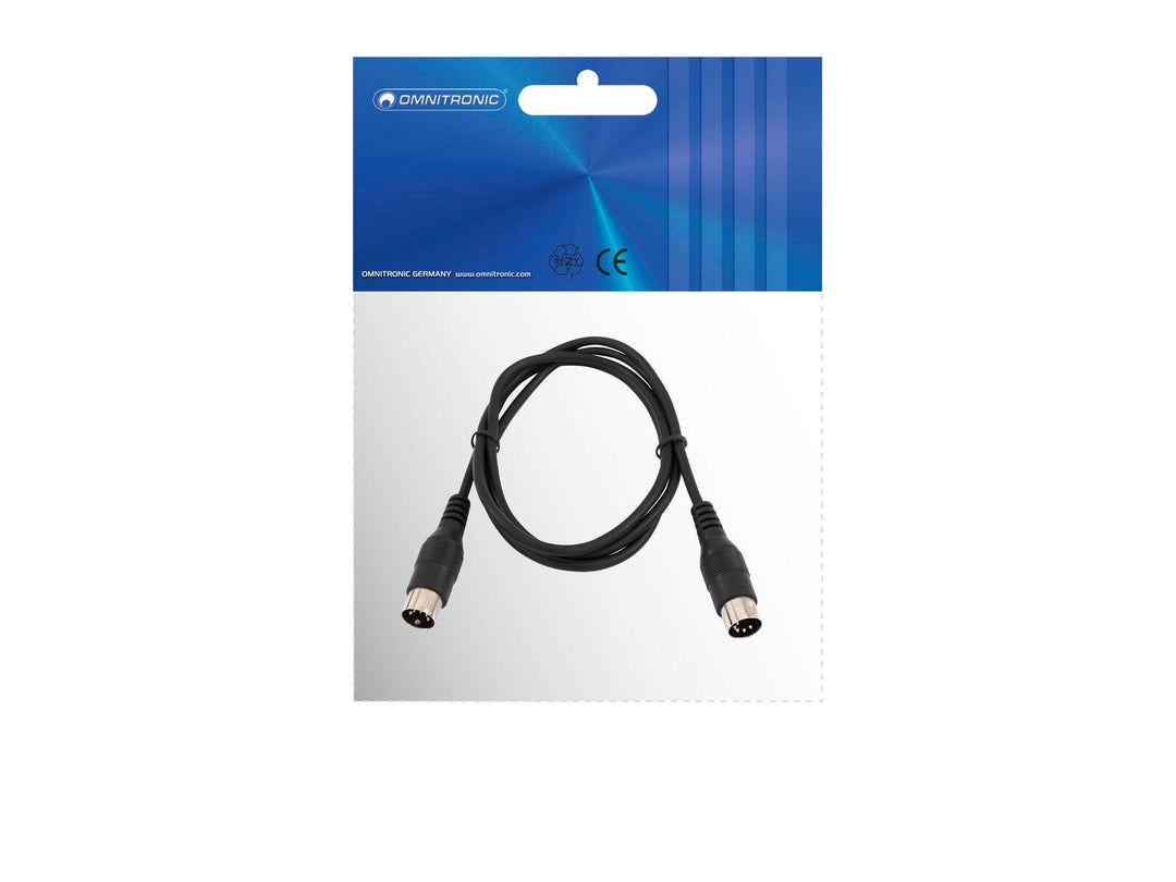 OMNITRONIC DIN Cable 5-pin MIDI 3m