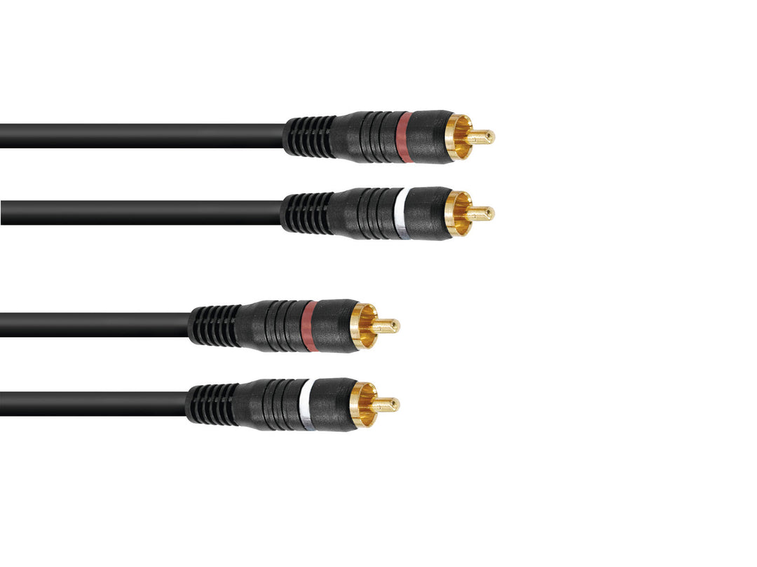 OMNITRONIC RCA Cable 2x2 5m