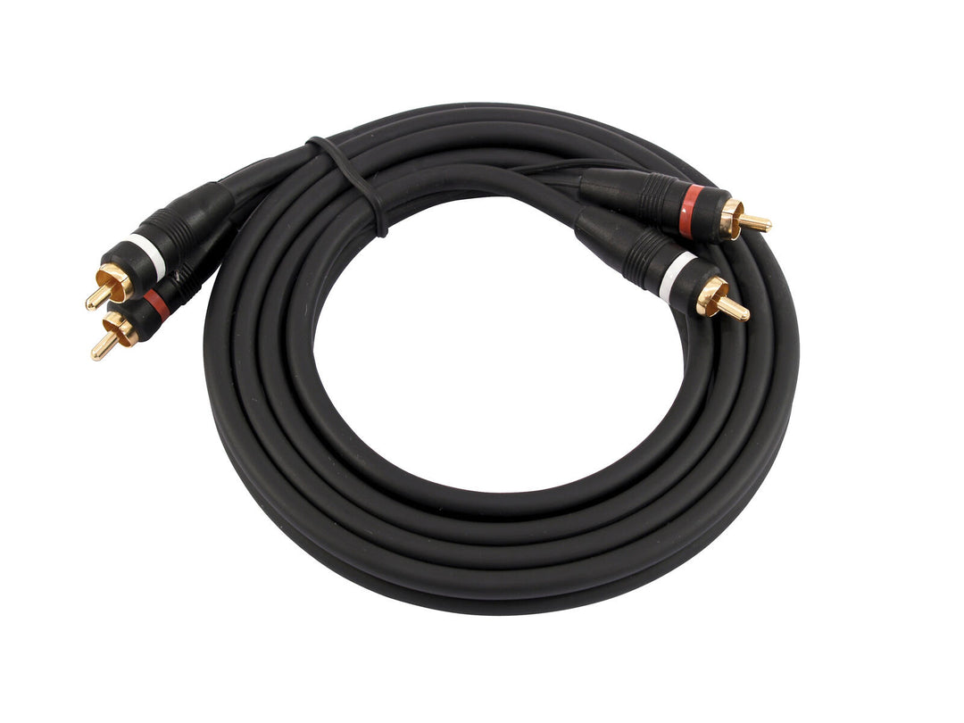OMNITRONIC RCA Cable 2x2 ground 1.5m