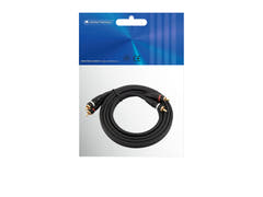 OMNITRONIC RCA Cable 2x2 ground 1.5m