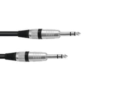 OMNITRONIC Jack Cable 6.3 stereo 3m bk ROAD
