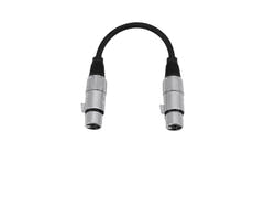 OMNITRONIC Adapter Cable XLR(F)/XLR(F) 0.2m bk