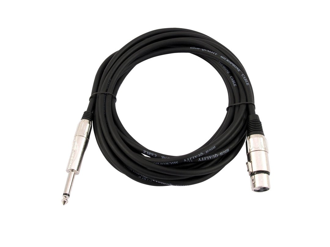 OMNITRONIC Adapter Cable XLR(F)/Jack mono 5m bk