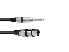 OMNITRONIC Adapter Cable XLR(F)/Jack stereo 0.9m bk