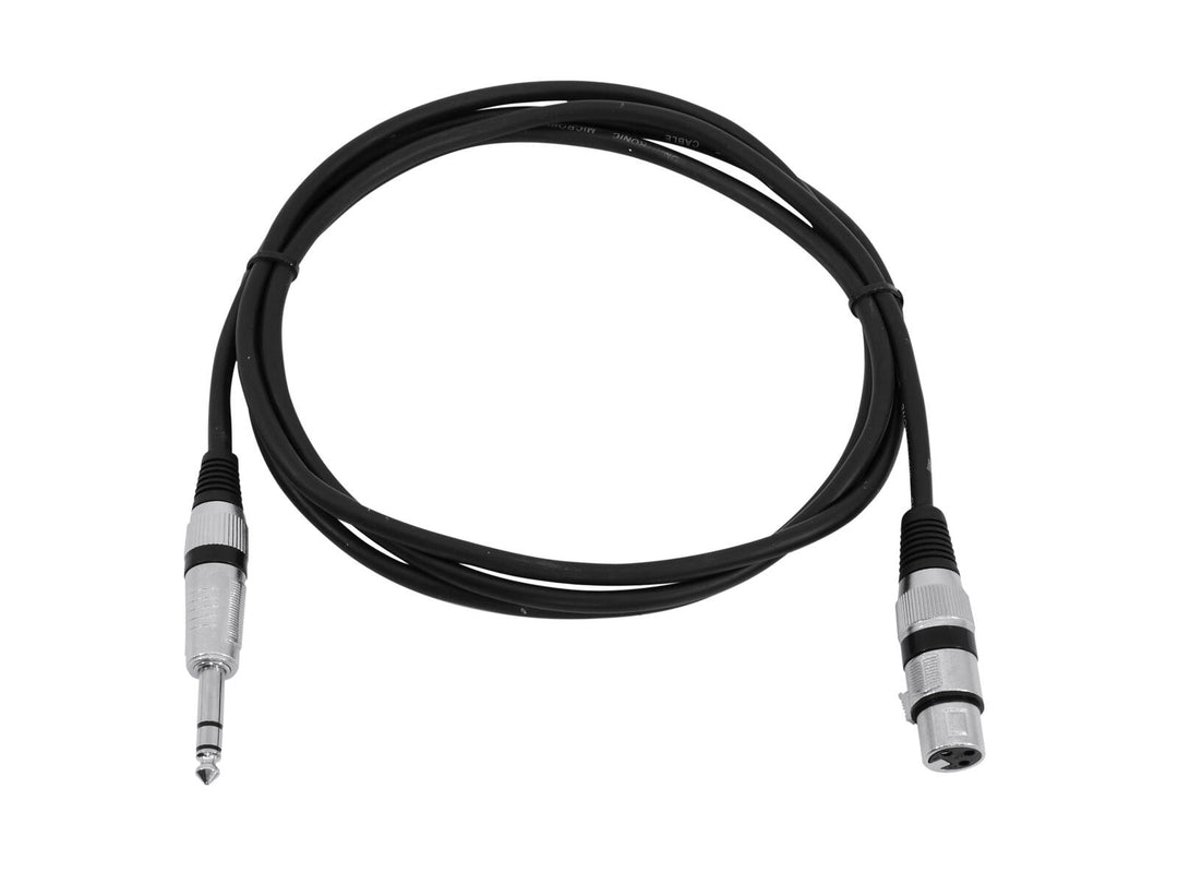 OMNITRONIC Adapter Cable XLR(F)/Jack stereo 2m bk