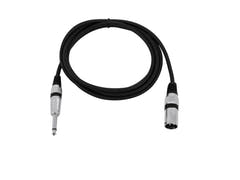 OMNITRONIC Adapter Cable XLR(M)/Jack mono 2m bk