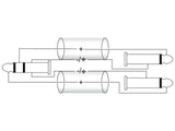 OMNITRONIC Adapter Cable Jack/2xJack 3m