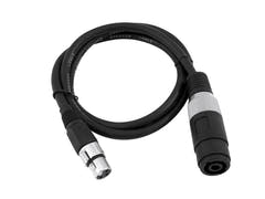OMNITRONIC Adapter Cable Speaker(F)/XLR(F) 1m bk