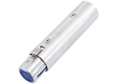 Adapter Audio Stik 3-polet XLR Han til 5-polet XLR Hun