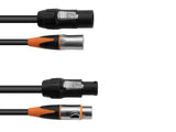EUROLITE Combi Cable DT-2 DMX IP T-Con/3-pin XLR 1.5m