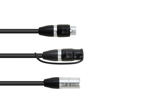 EUROLITE Adapter Cable DMX IP XLR 3-pin(m)/2xIP XLR 3-pin(f)