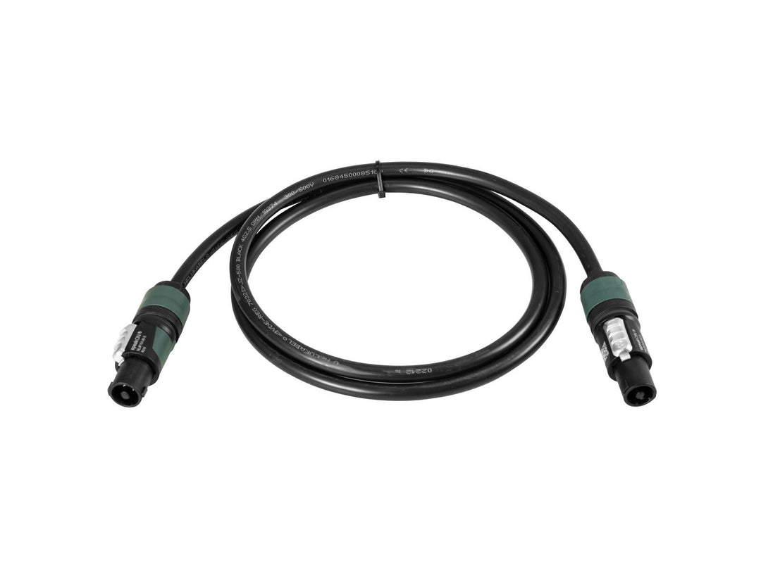 PSSO Speaker cable Speakon 4x2.5 0.5m bk
