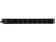 Eurolite R-19-8 1U Rack Strømfordeler (Schuko)