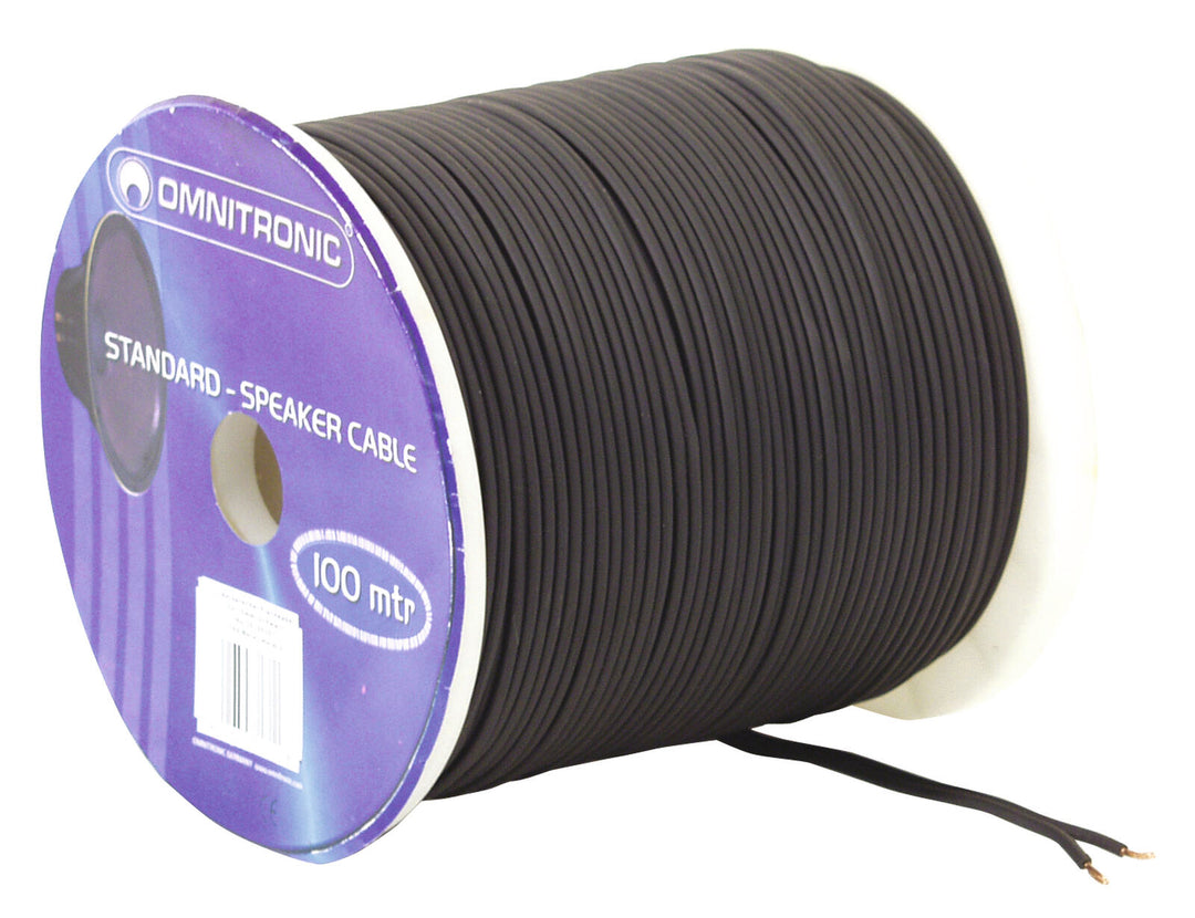 OMNITRONIC Speaker Cable 2x1.5 100m bk