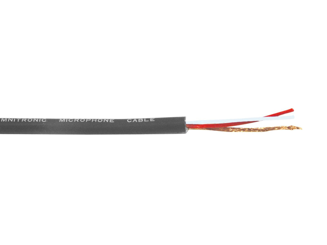 OMNITRONIC Microphone Cable 2x0.22 100m bk