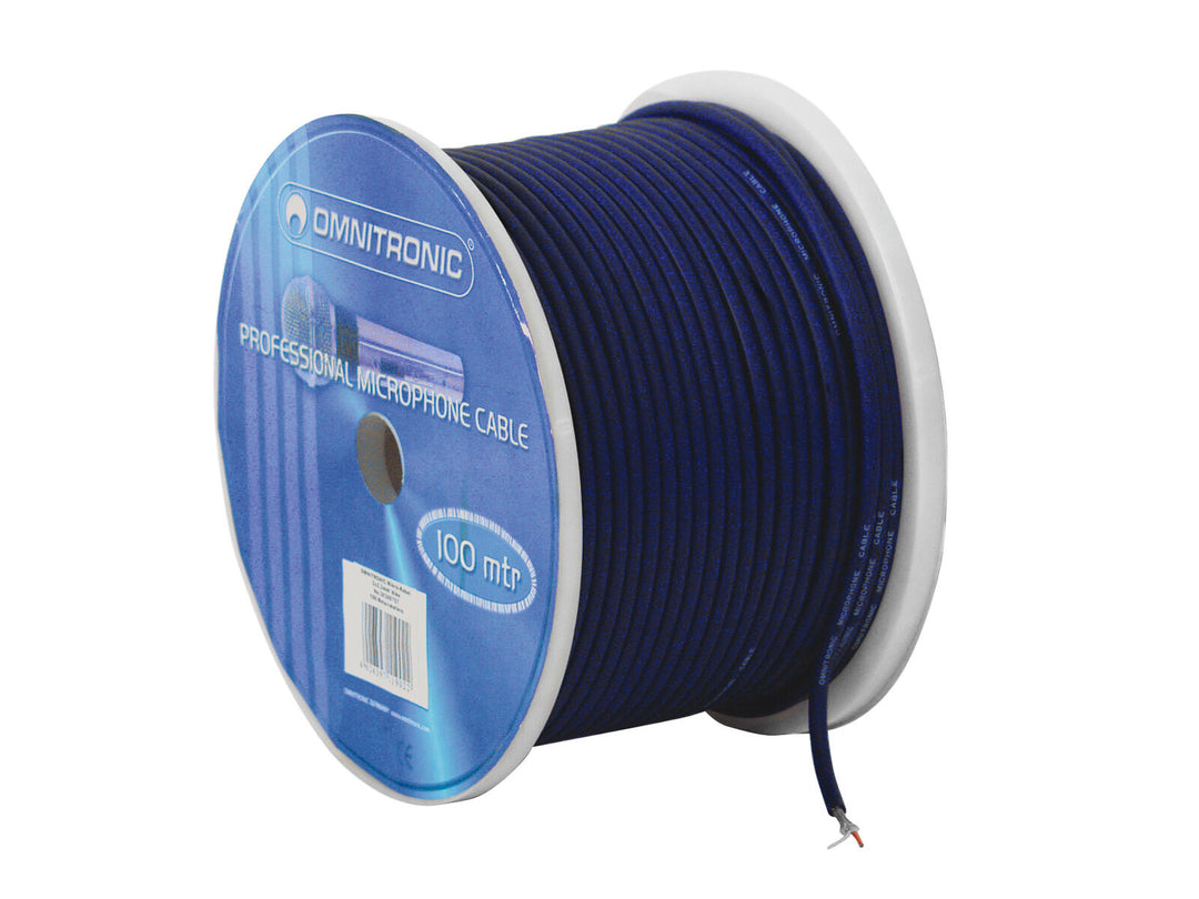 OMNITRONIC Microphone Cable 2x0.22 100m bu