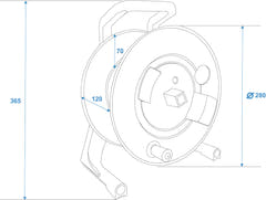 SCHILL Cable Drum IT266.RM A=280/C=11