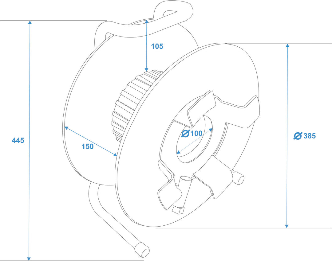 SCHILL Cable Drum IT380.RM A=385/C=142