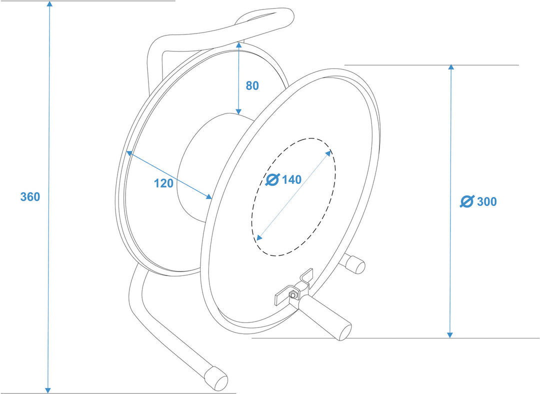 SCHILL Cable Drum HT300.SO A=300/C=125