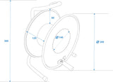 SCHILL Cable Drum HT300.SO A=300/C=125