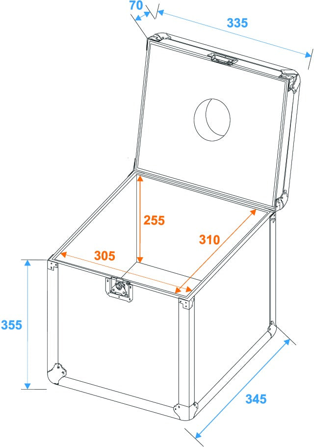 Eurolite Flightcase til Diskokugle (30cm)