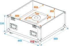 Flightcase til Diskokugle (75cm)