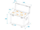 ROADINGER Flightcase 2x TMH-X12 with wheels
