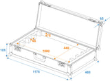 ROADINGER Flightcase EC-B252 4x LED BAR-252 RGB