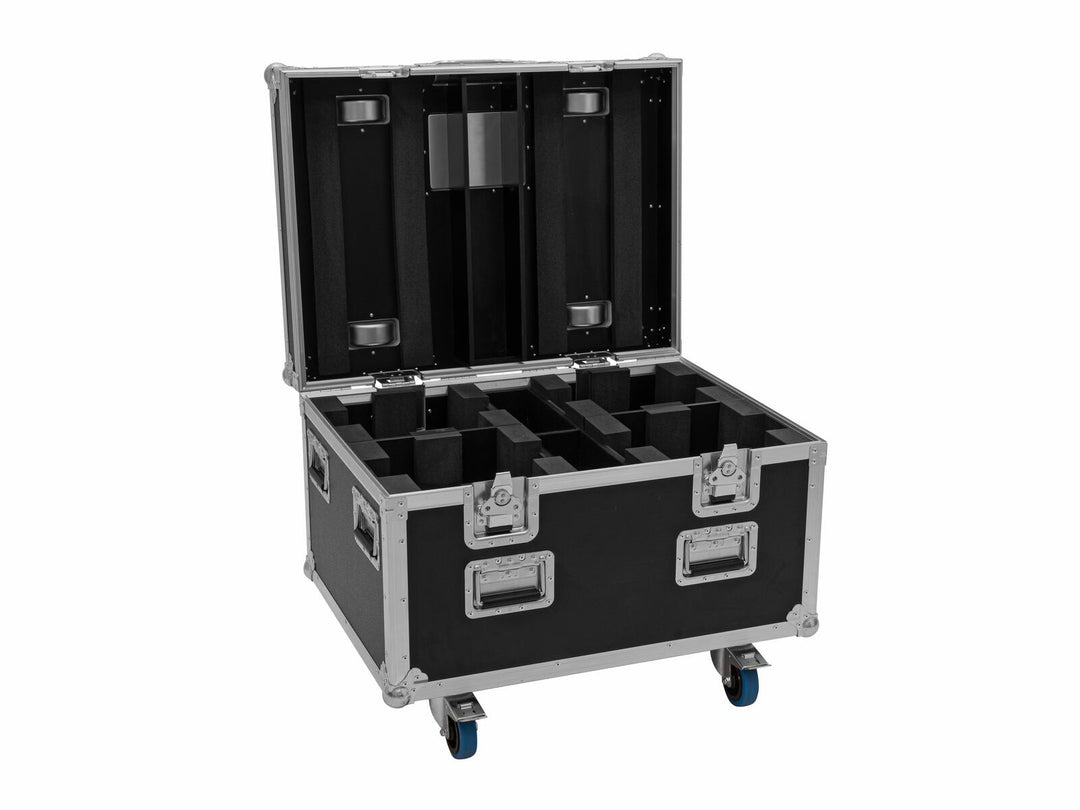 EUROLITE Set 4x LED TMH-X4 Moving Head Wash Zoom + EU Case with wheels