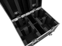 ROADINGER Flightcase 4x LED TMH-X4 with wheels