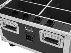 ROADINGER Flightcase 4x AKKU IP PAR 7 QCL WDMX with charging function