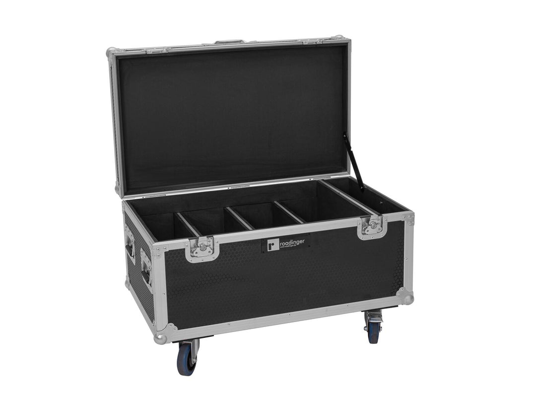 EUROLITE Set 4x Multiflood IP 8x10W RGBW Wash + Case