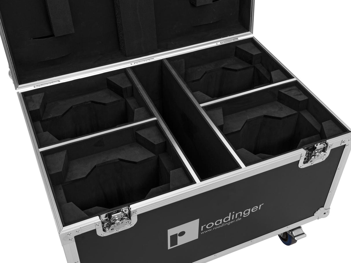 ROADINGER Flightcase 4x EYE-740 MK2 with wheels