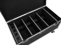 ROADINGER Flightcase 4x AKKU Multiflood IP 8x10W RGBW Wash CRMX with charging function