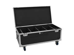 EUROLITE Set 4x AKKU Multiflood IP 18x10W RGBW Wash CRMX + Case with wheels